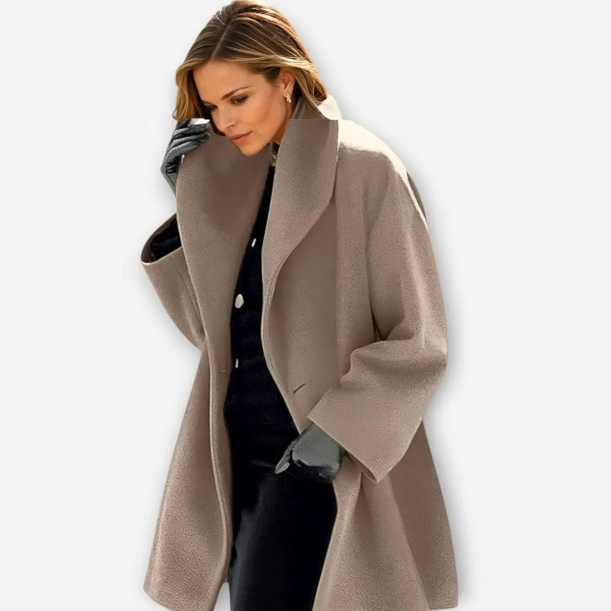 Tavira | Oversized Wide-Collar Winter Coat for Cold-Weather