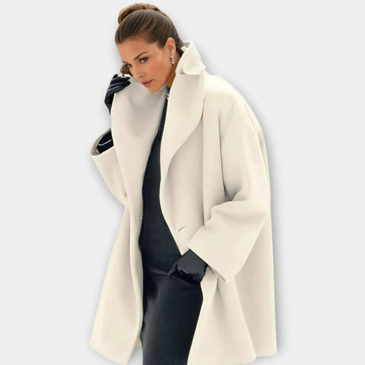Tavira | Oversized Wide-Collar Winter Coat for Cold-Weather