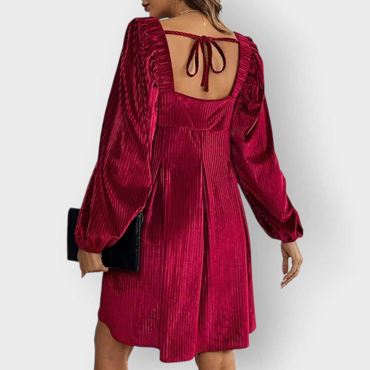 Adalyn | Pleated Velvet Women's Party Dress