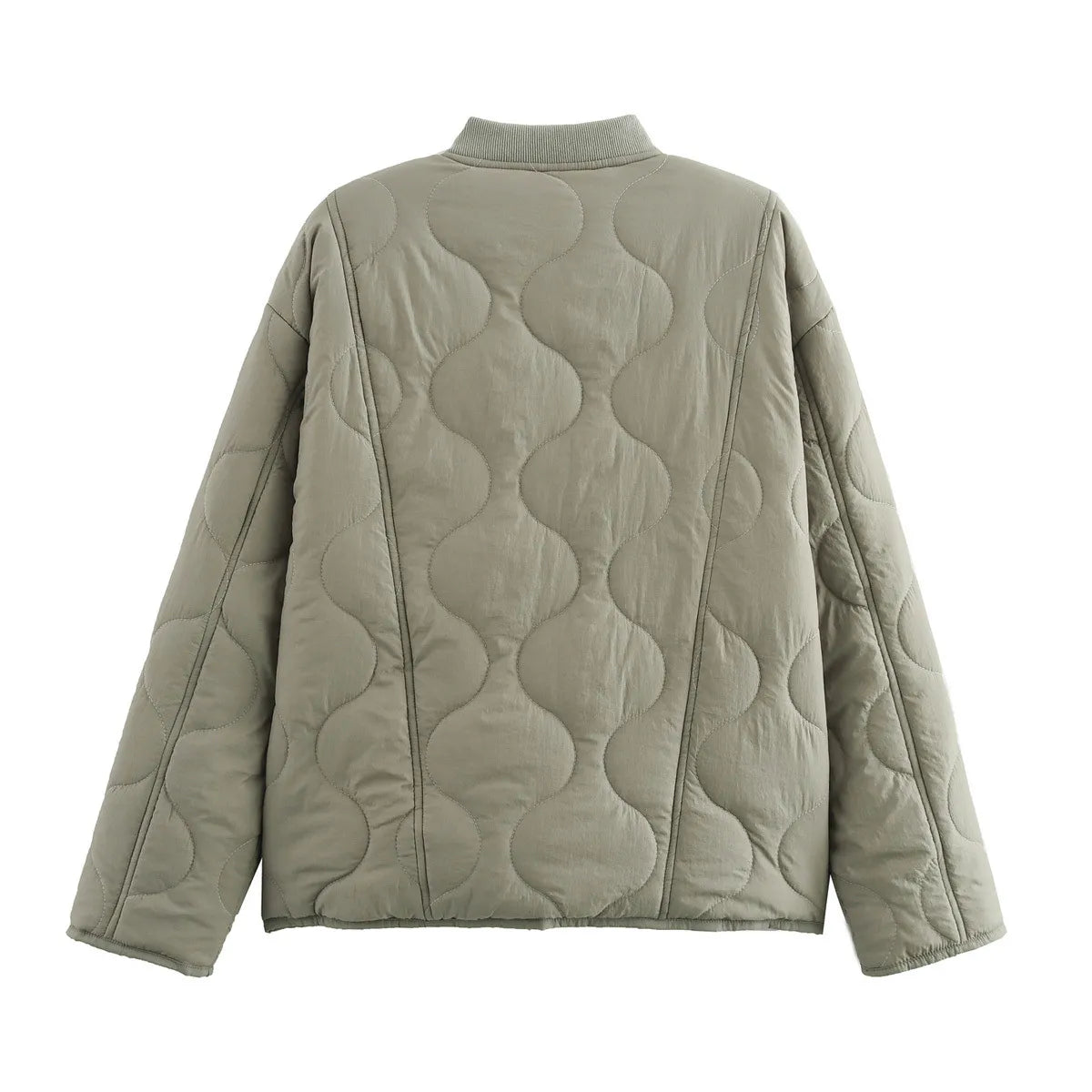 Sable | Oversized Quilted Jacket with Leopard Lining
