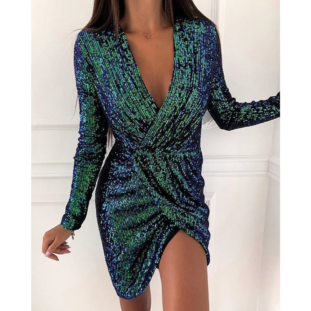 Zadie | Sequin Wrap Women's Party Dress