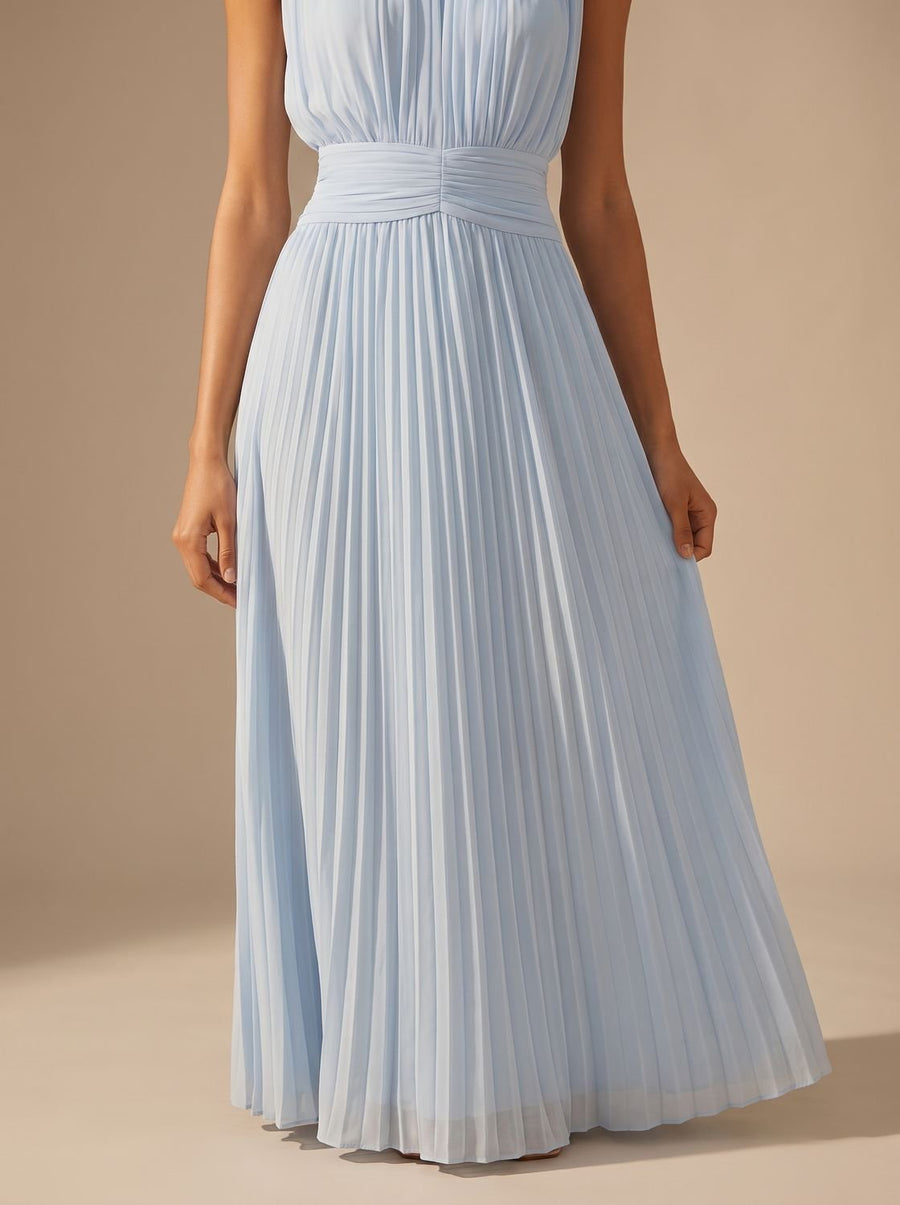 Philomena | Pleated Ruched-Waist Women's Party Dress