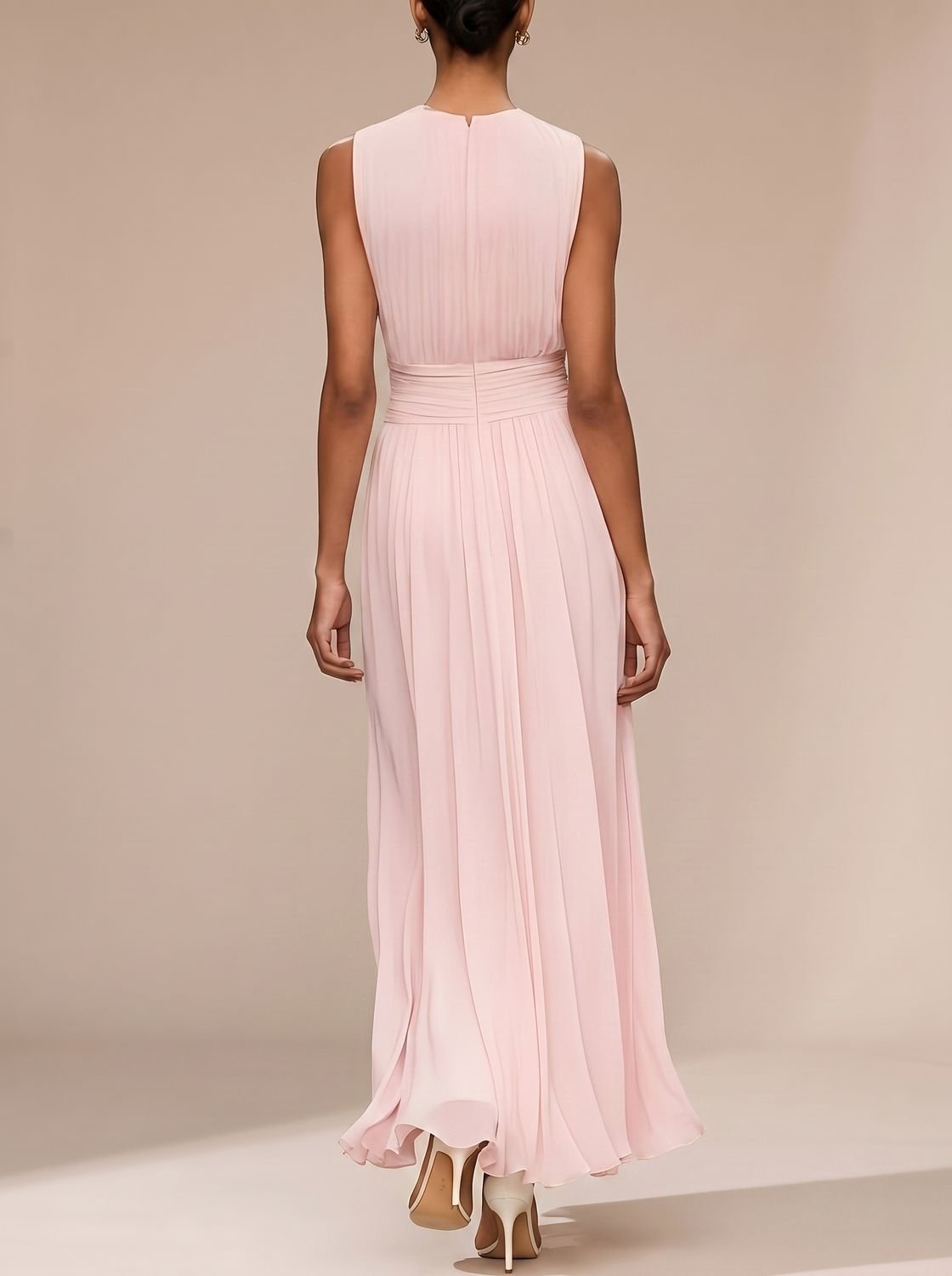Philomena | Pleated Ruched-Waist Women's Party Dress