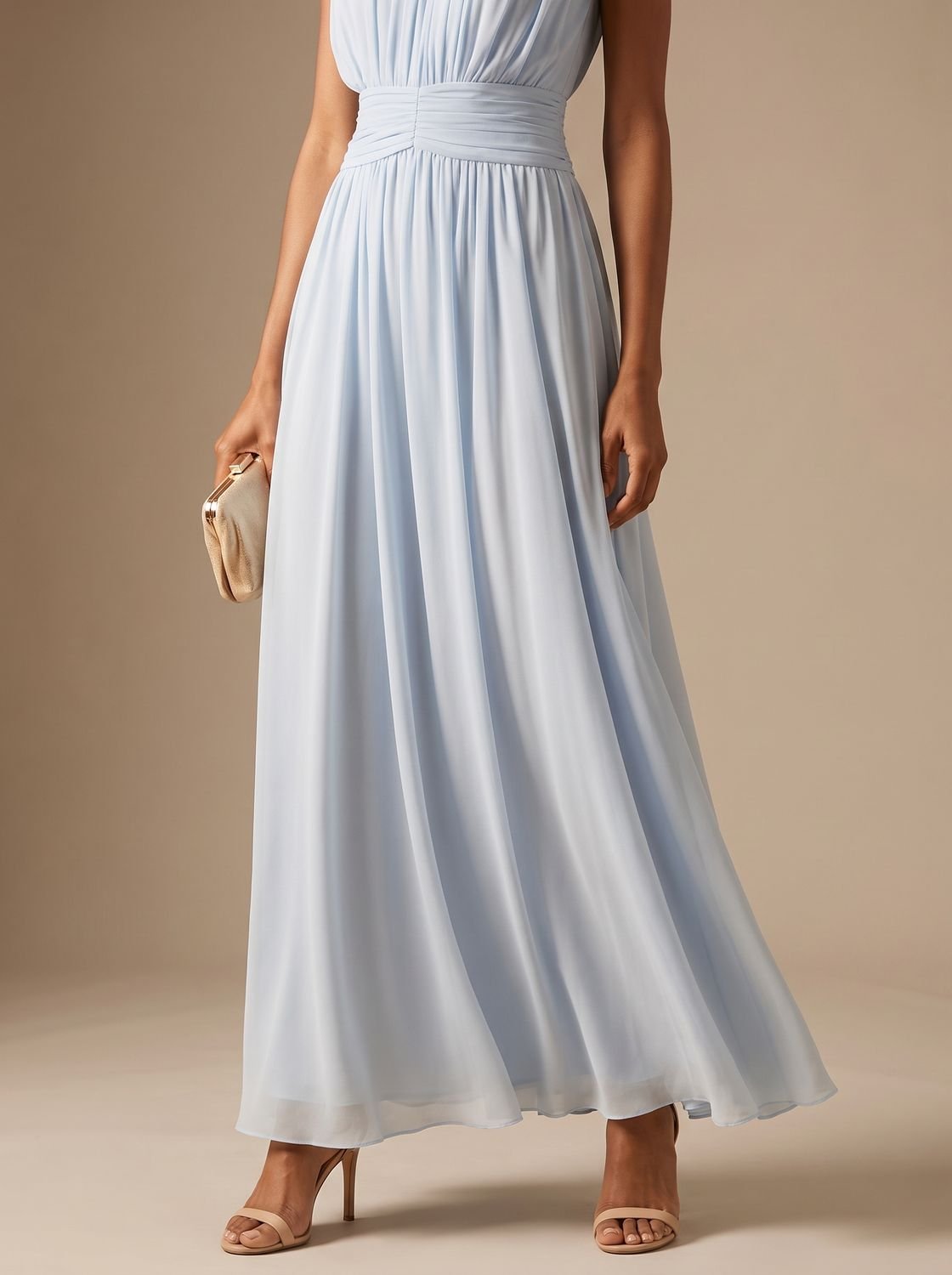 Philomena | Pleated Ruched-Waist Women's Party Dress