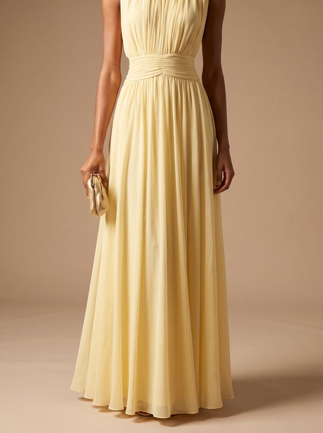 Philomena | Pleated Ruched-Waist Women's Party Dress