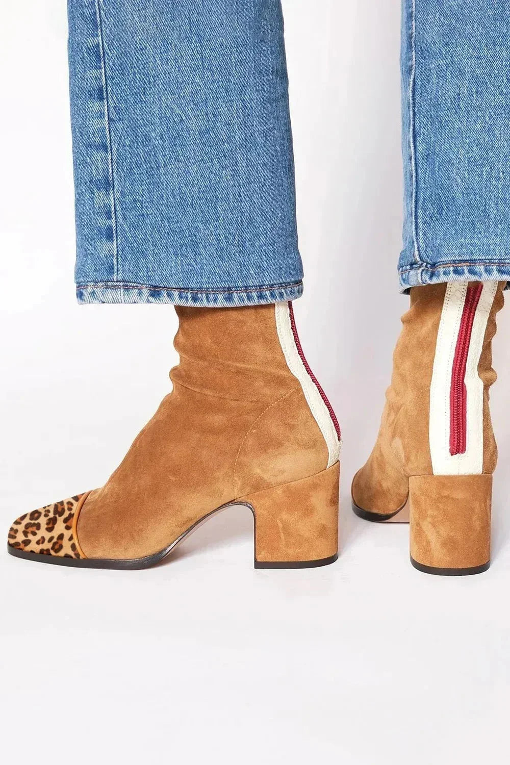 Jocasta | Suede Square-Toe Women Ankle Boots for Winter