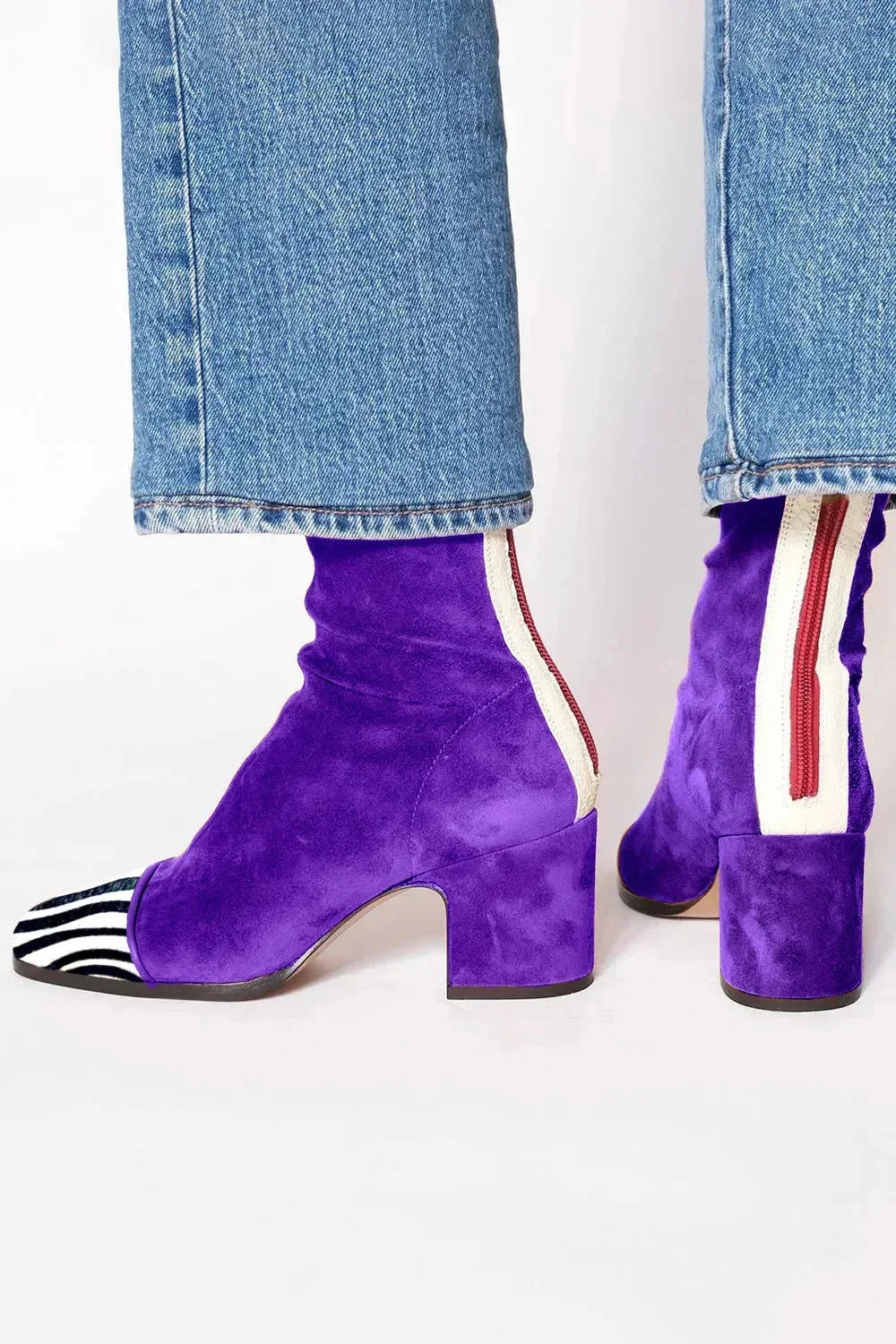 Jocasta | Suede Square-Toe Women Ankle Boots for Winter