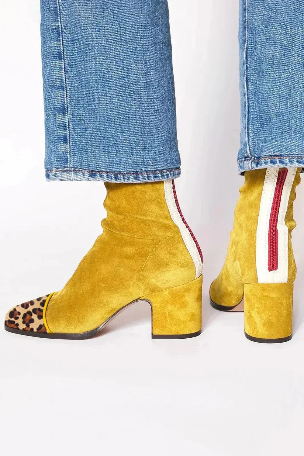 Jocasta | Suede Square-Toe Women Ankle Boots for Winter