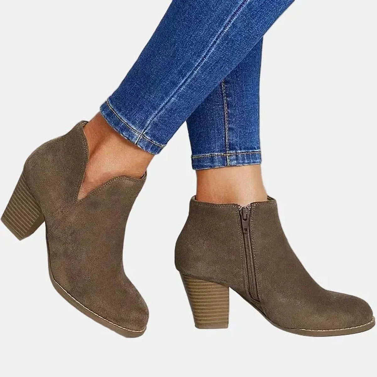Sable | Sleek Block Heel Ankle Boots