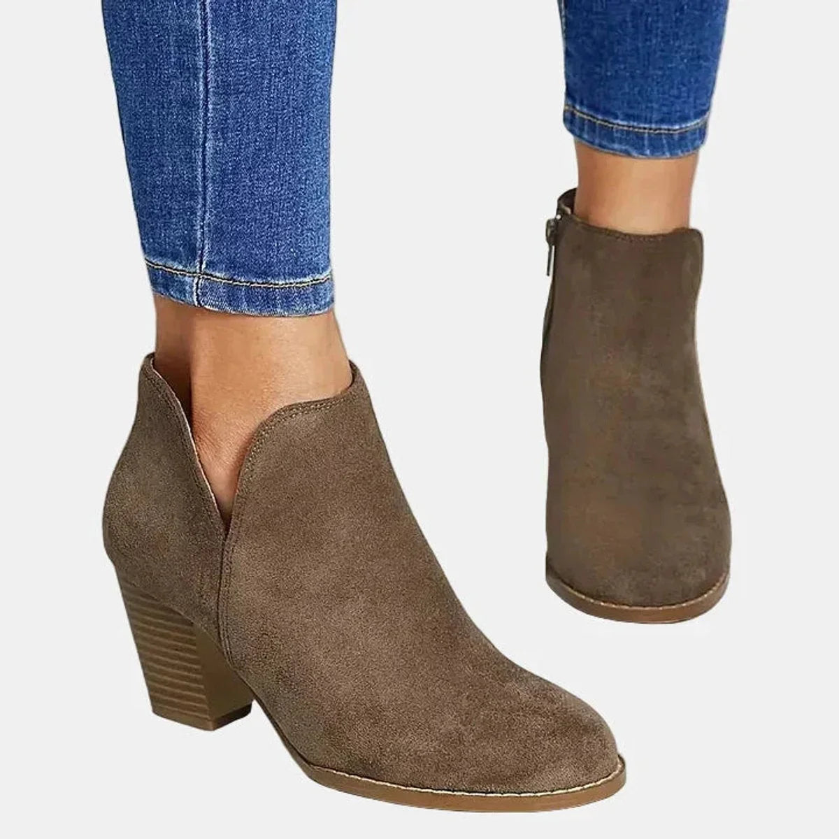 Sable | Sleek Block Heel Ankle Boots