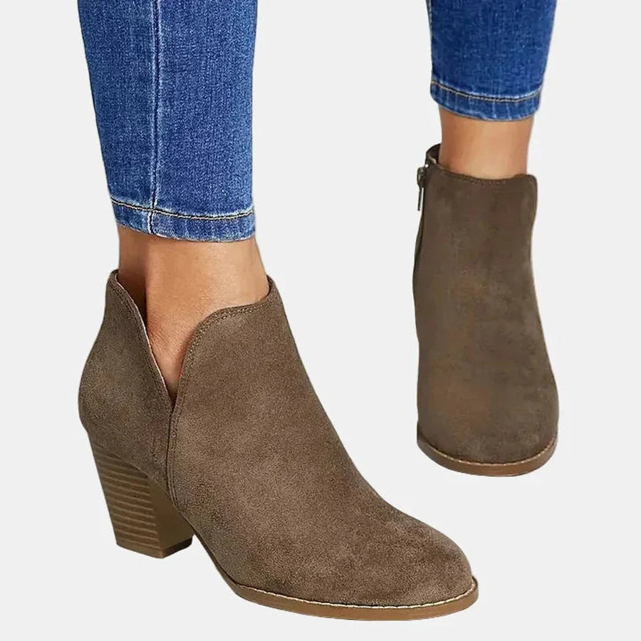 Sable | Sleek Block Heel Ankle Boots