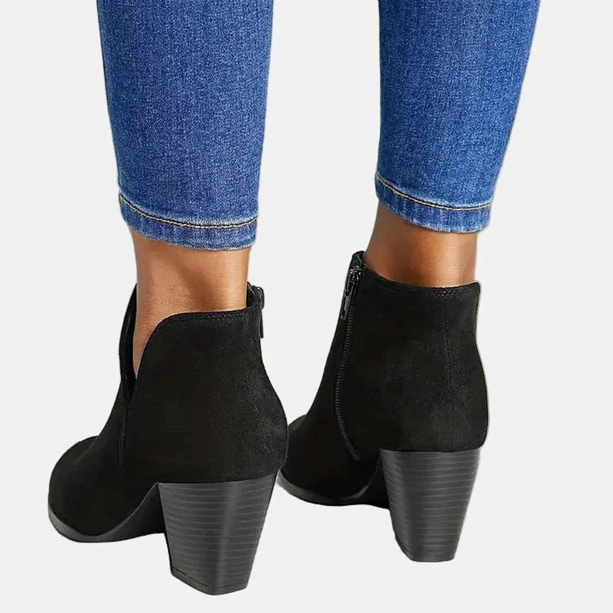 Sable | Sleek Block Heel Ankle Boots