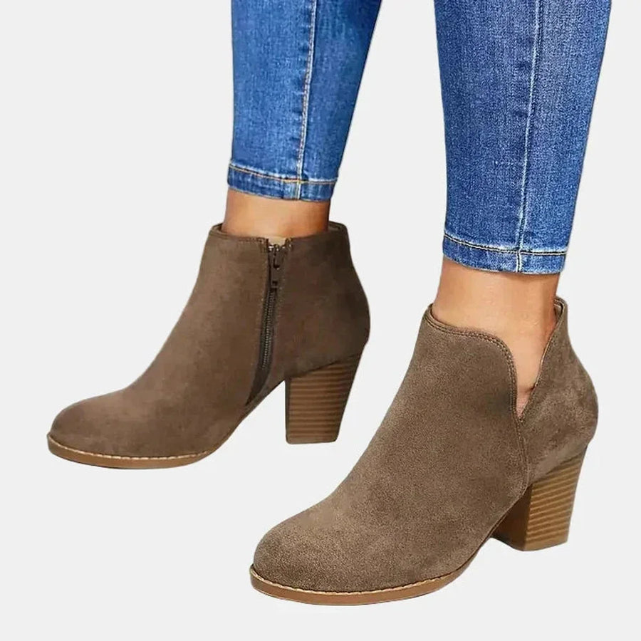 Sable | Sleek Block Heel Ankle Boots