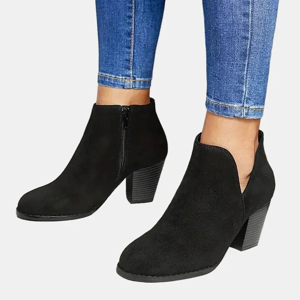 Sable | Sleek Block Heel Ankle Boots