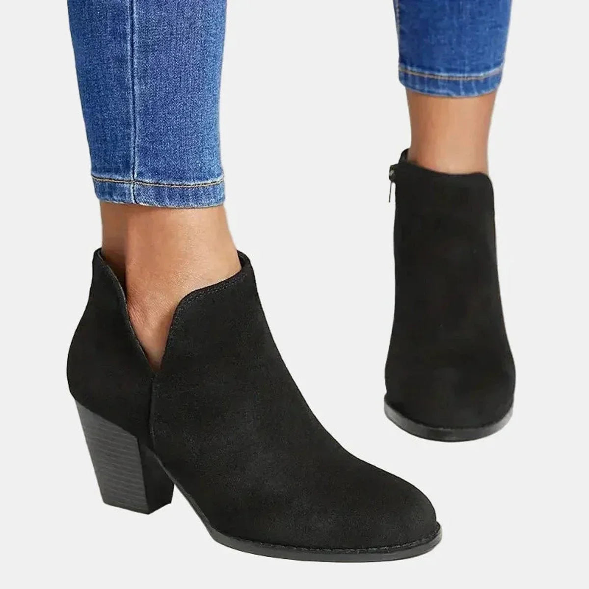 Sable | Sleek Block Heel Ankle Boots