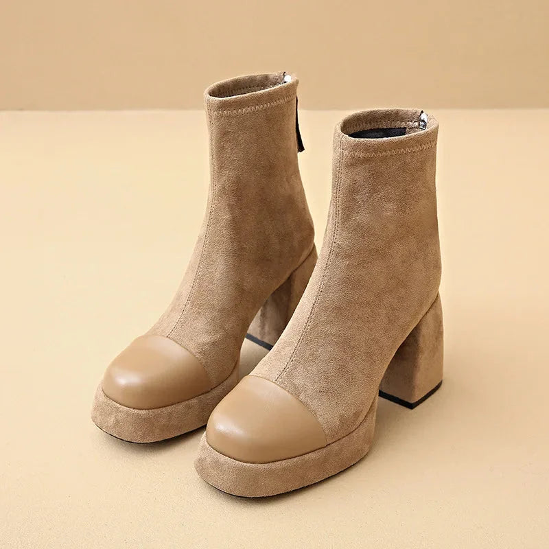 Thalia | Bold Platform Ankle Boots