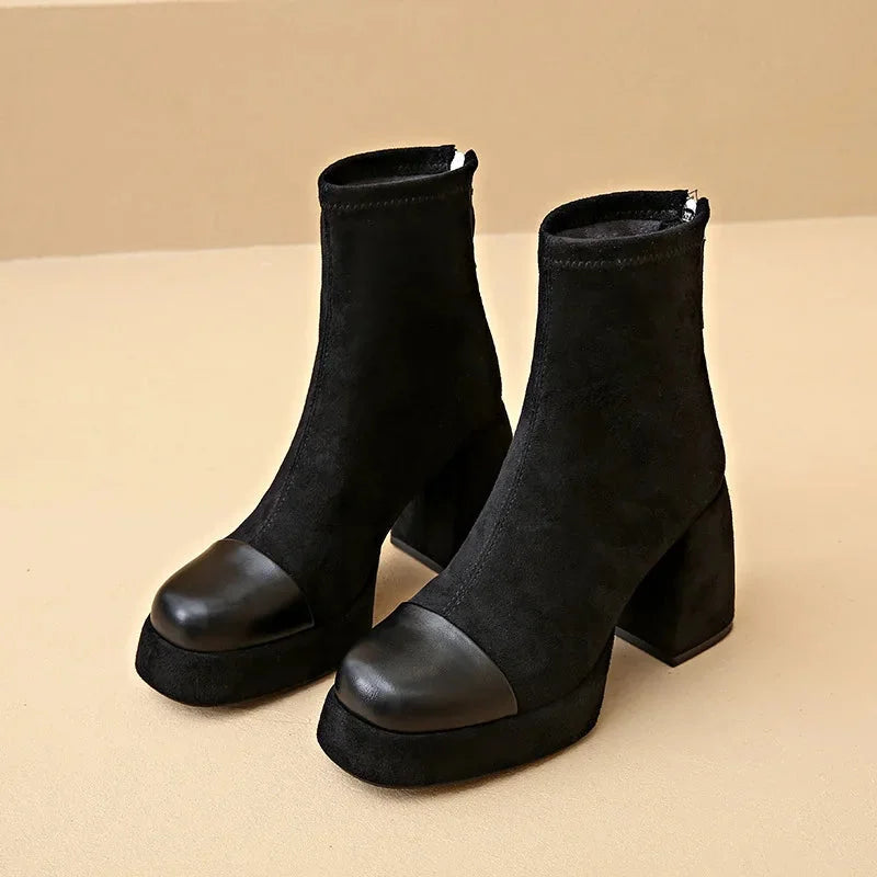 Thalia | Bold Platform Ankle Boots