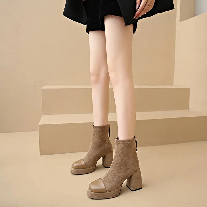 Thalia | Bold Platform Ankle Boots