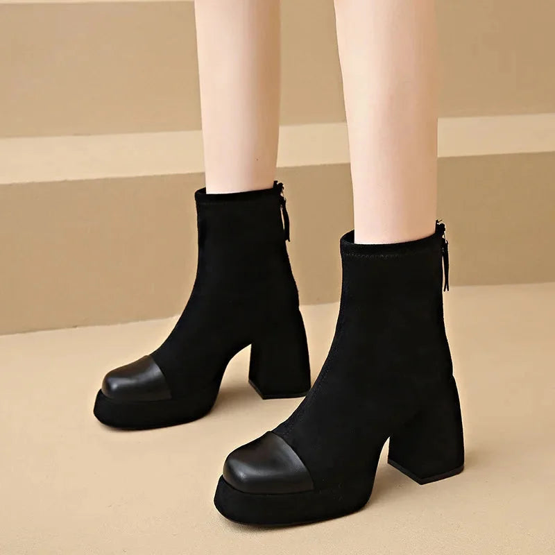 Thalia | Bold Platform Ankle Boots