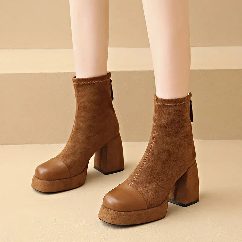 Thalia | Bold Platform Ankle Boots
