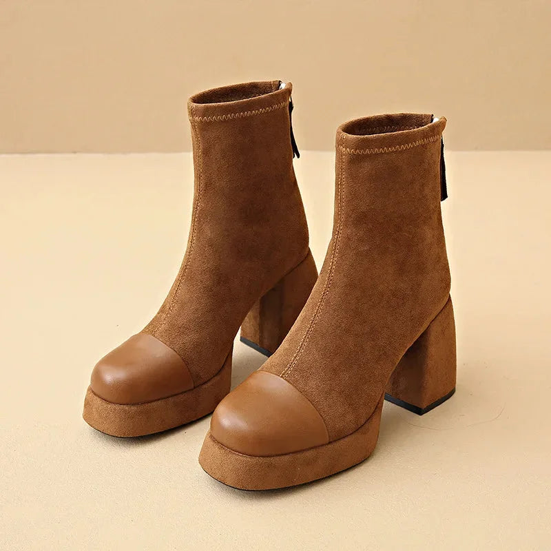 Thalia | Bold Platform Ankle Boots