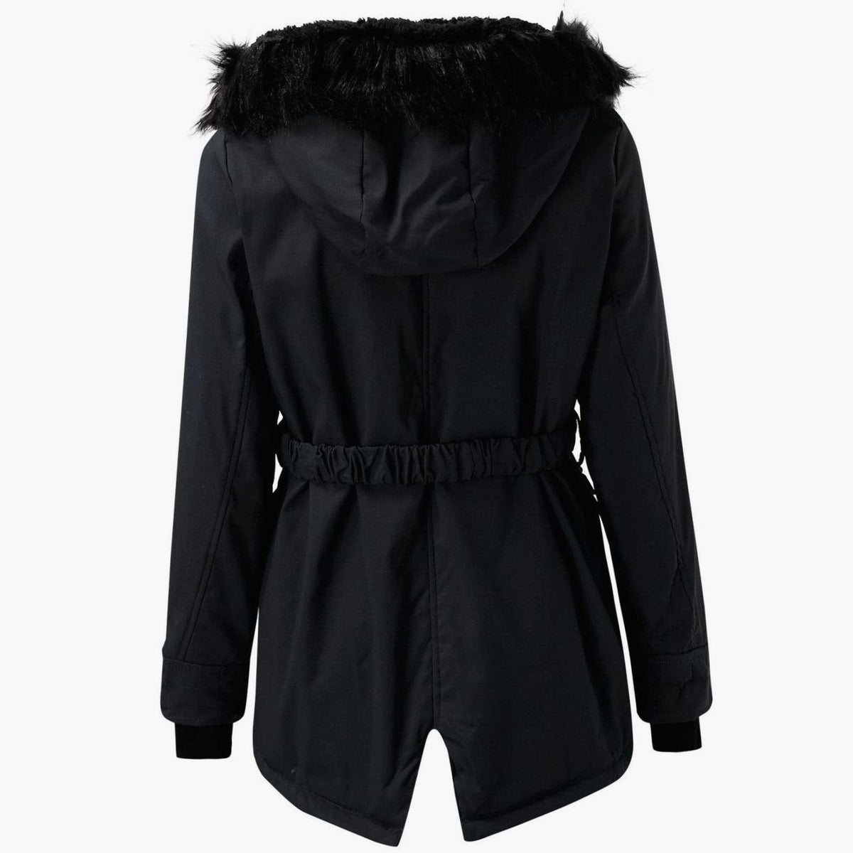 Olivia | Drawstring-Waist Parka-Style Women's Faux Fur Coat for Winter