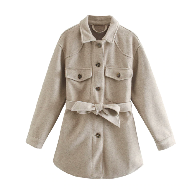 Théoline | Belted Longline Coat for Winter
