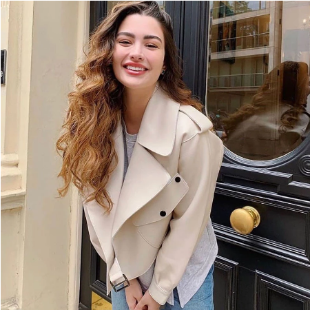 Darcy | Cropped Double-Breasted Trench Coat for Fall
