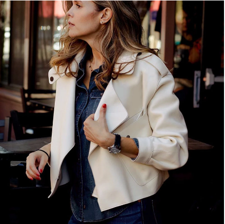 Darcy | Cropped Double-Breasted Trench Coat for Fall