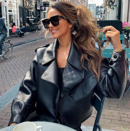 Darcy | Cropped Double-Breasted Trench Coat for Fall