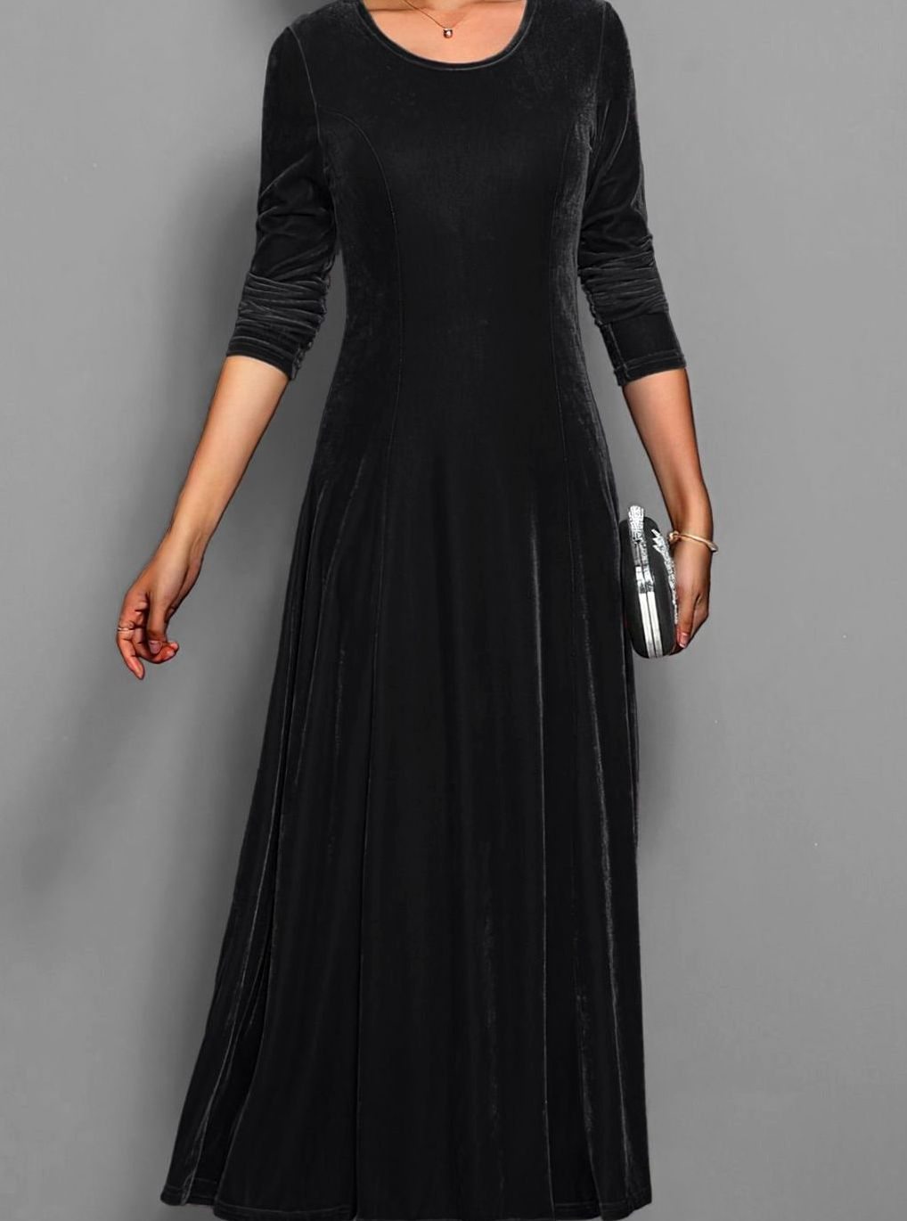 Seraphine | Velvet A-Line Women's Party Dress