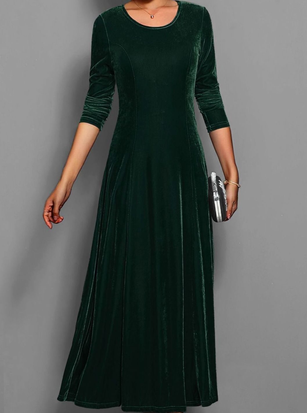 Seraphine | Velvet A-Line Women's Party Dress