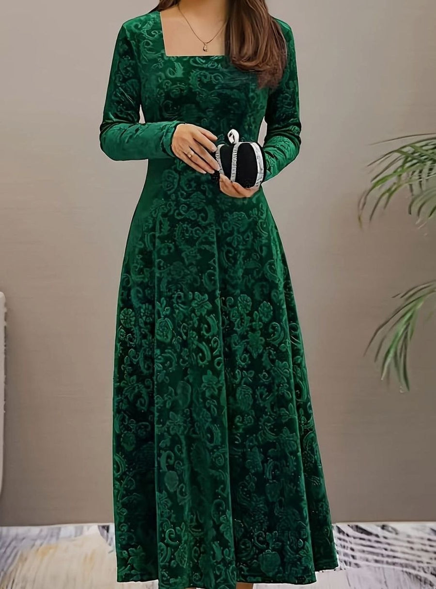 Mia | Embossed Velvet Women's Party Dress
