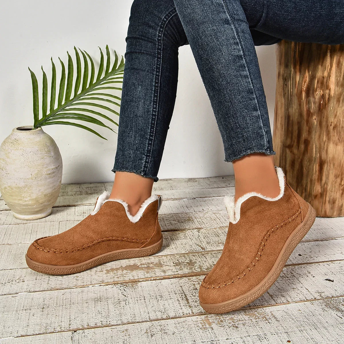 Phoebe | Cosy Slip-On Ankle Boots