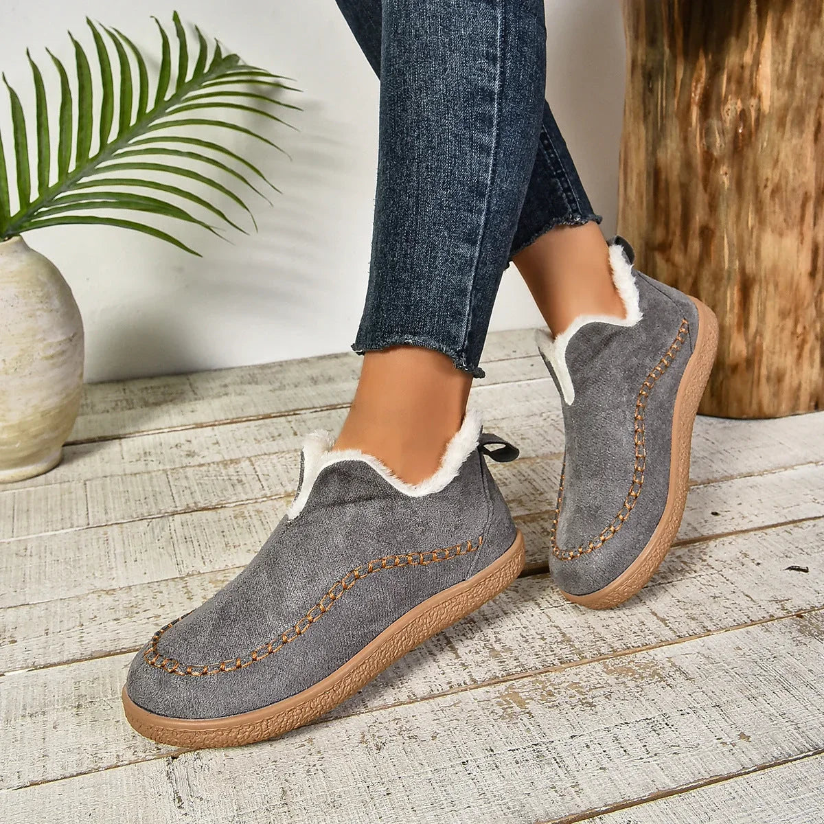 Phoebe | Cosy Slip-On Ankle Boots
