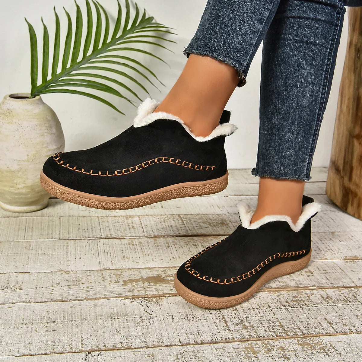 Phoebe | Cosy Slip-On Ankle Boots