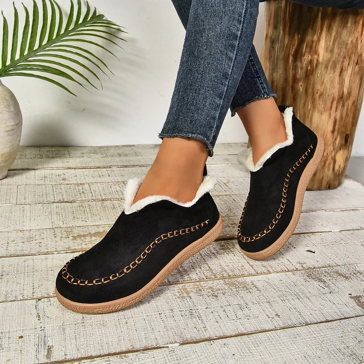 Phoebe | Cosy Slip-On Ankle Boots