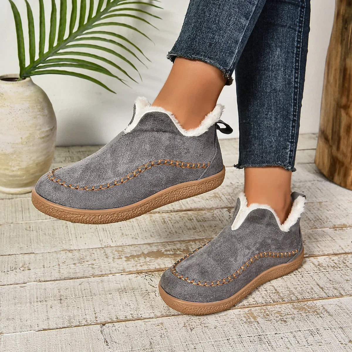 Phoebe | Cosy Slip-On Ankle Boots